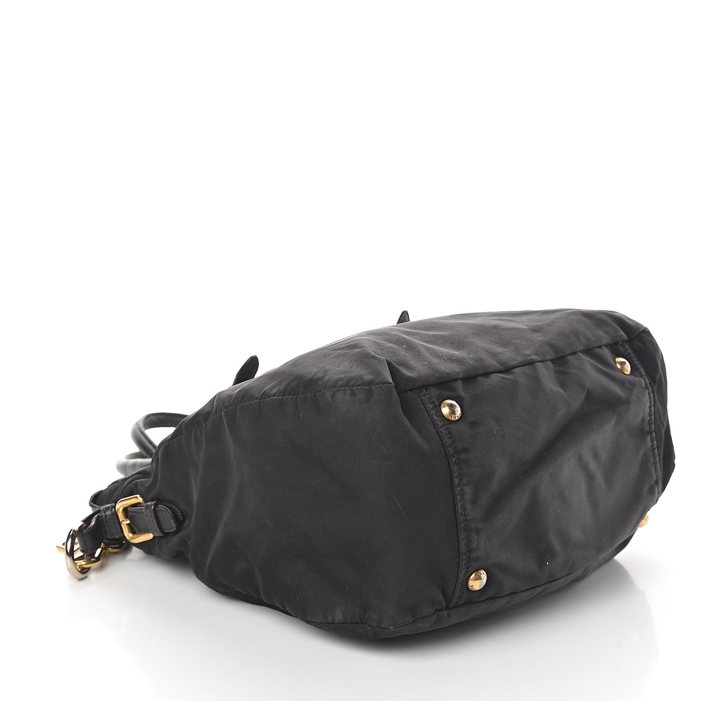 Tessuto Nylon Jacquard Logo Tote Black