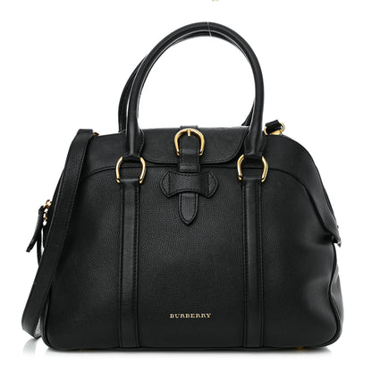 Burberry Derby Calfskin Medium Milverton Satchel Black 1 of 15