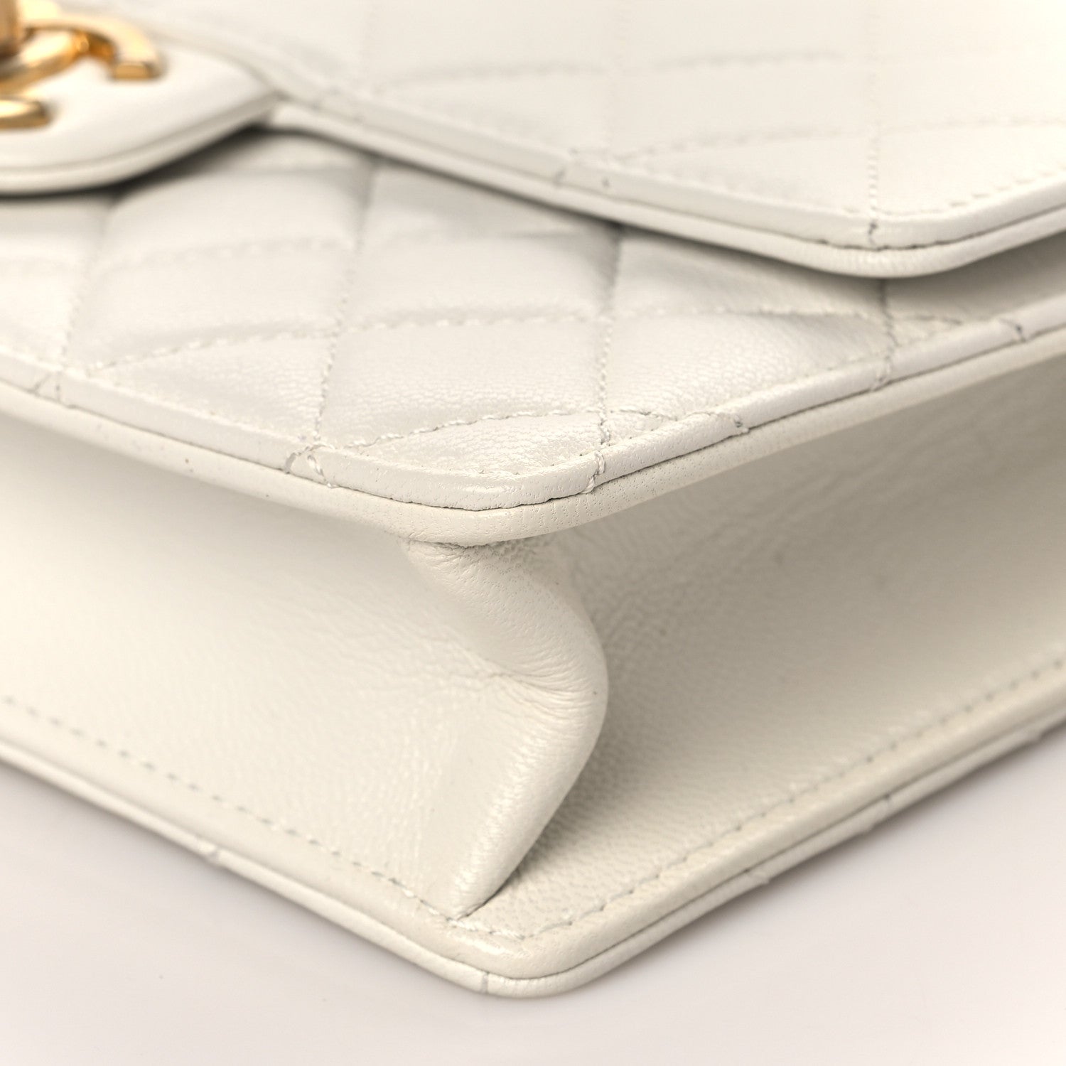 Chanel Lambskin Quilted Small Chic Pearls Flap White 9 of 9