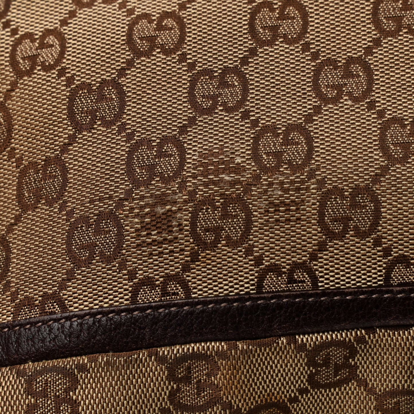 Monogram Large Abbey Tote Dark Brown