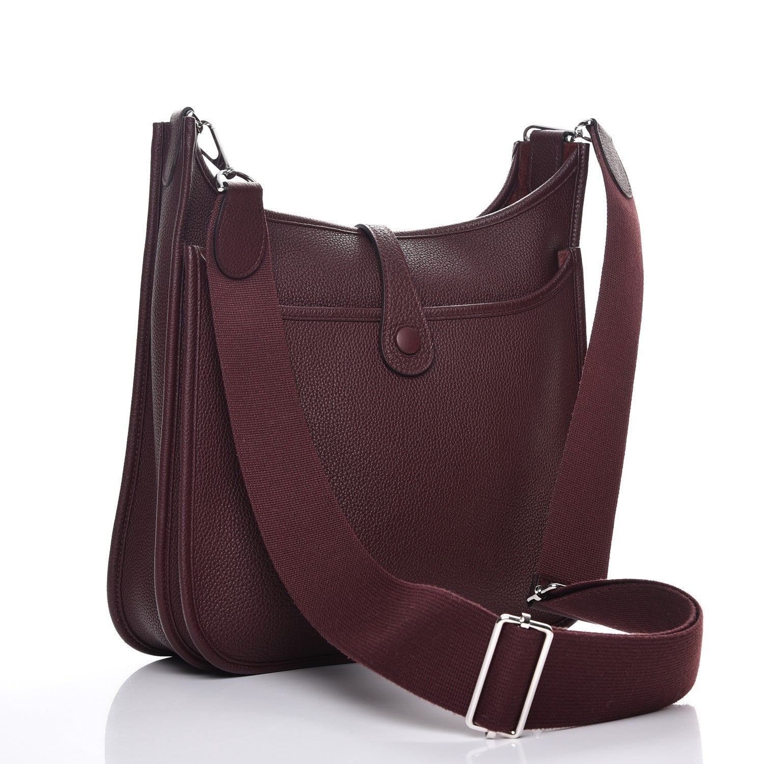 Hermes Taurillon Clemence Evelyne III PM Bordeaux 5 of 8