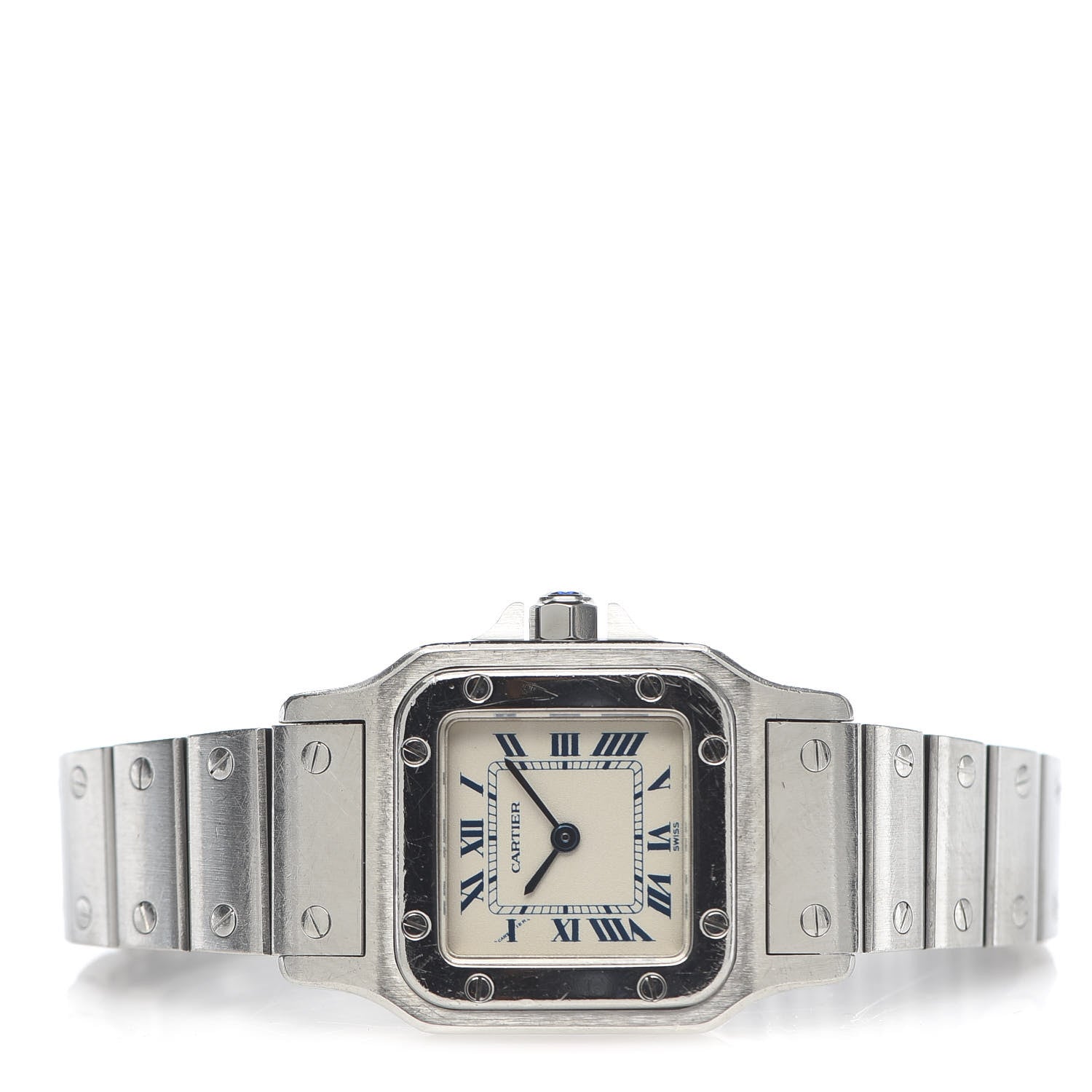 Cartier Stainless Steel 24mm Santos de Galbee Quartz Watch 3 of 6