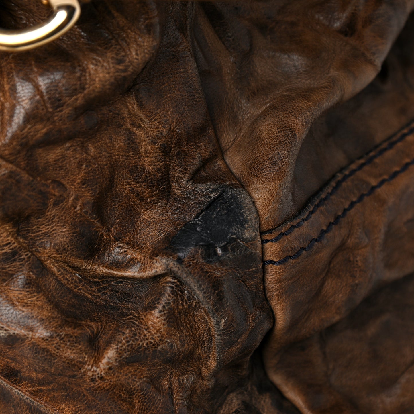 Tumbled Sheepskin Large Pandora Brown
