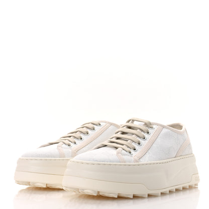 Gucci GG Monogram Womens 1977 Tennis Platform 52mm Sneakers 40.5 Great White Mystic White 4 of 9