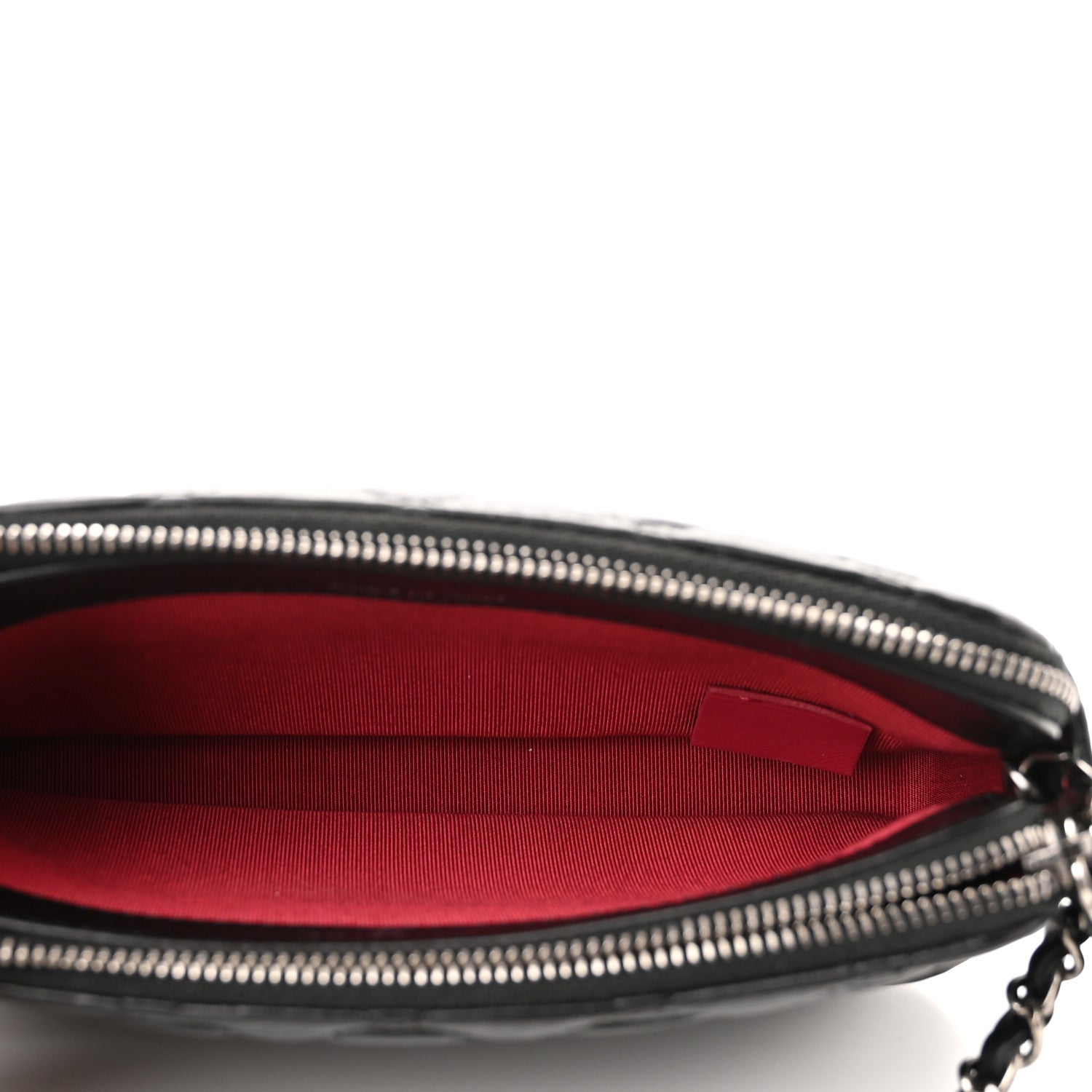 Chanel Aged Calfskin Quilted Small Gabrielle Clutch With Chain Black 5 of 13