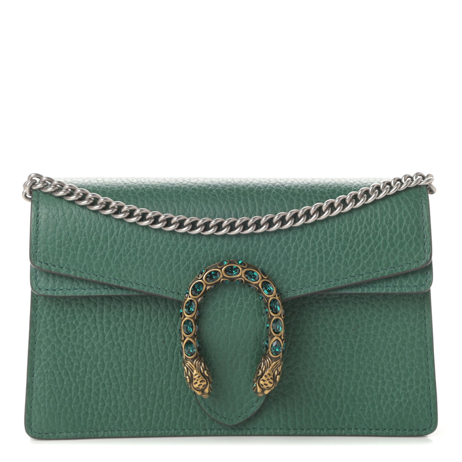 Gucci Calfskin Super Mini Dionysus Shoulder Bag Emerald 1 of 9