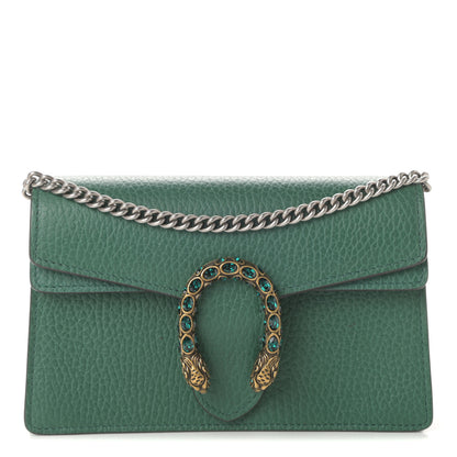 Gucci Calfskin Super Mini Dionysus Shoulder Bag Emerald 1 of 9