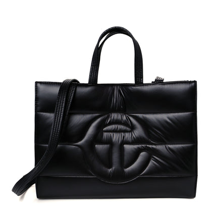 Telfar x MOOSE KNUCKLES Nylon Quilted Medium Shopping Bag Black 1 of 10