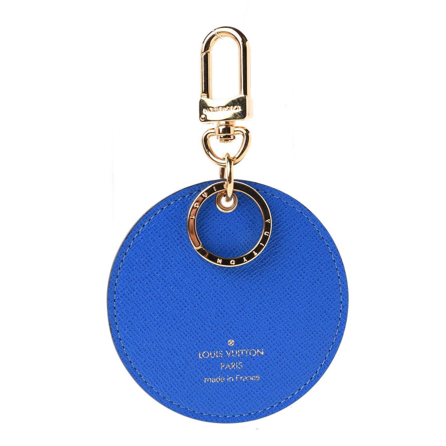 Monogram 2019 Christmas Animation Venice Bag Charm Key Ring Blue
