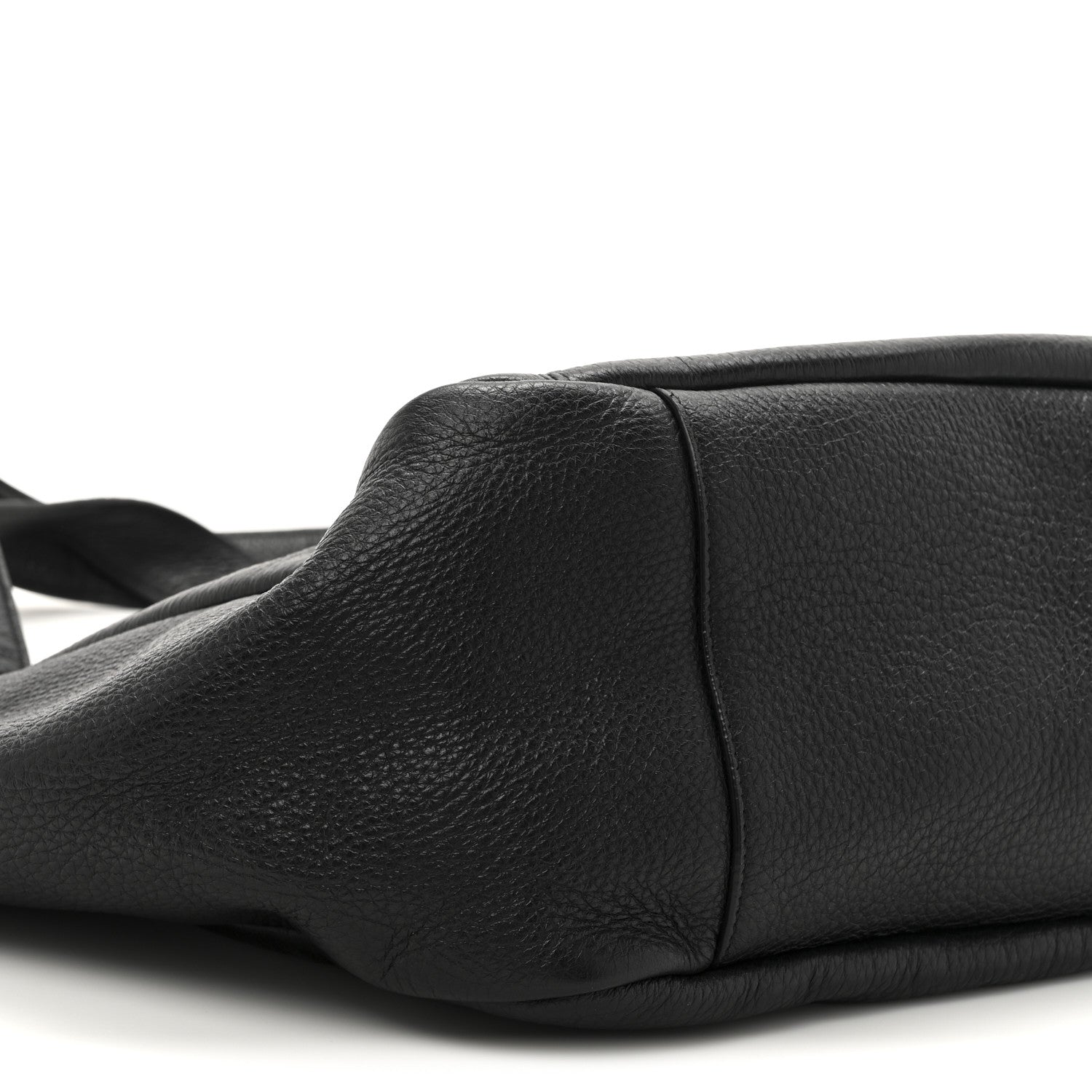 Saint Laurent Grained Deerskin Bea Tote Black 10 of 11