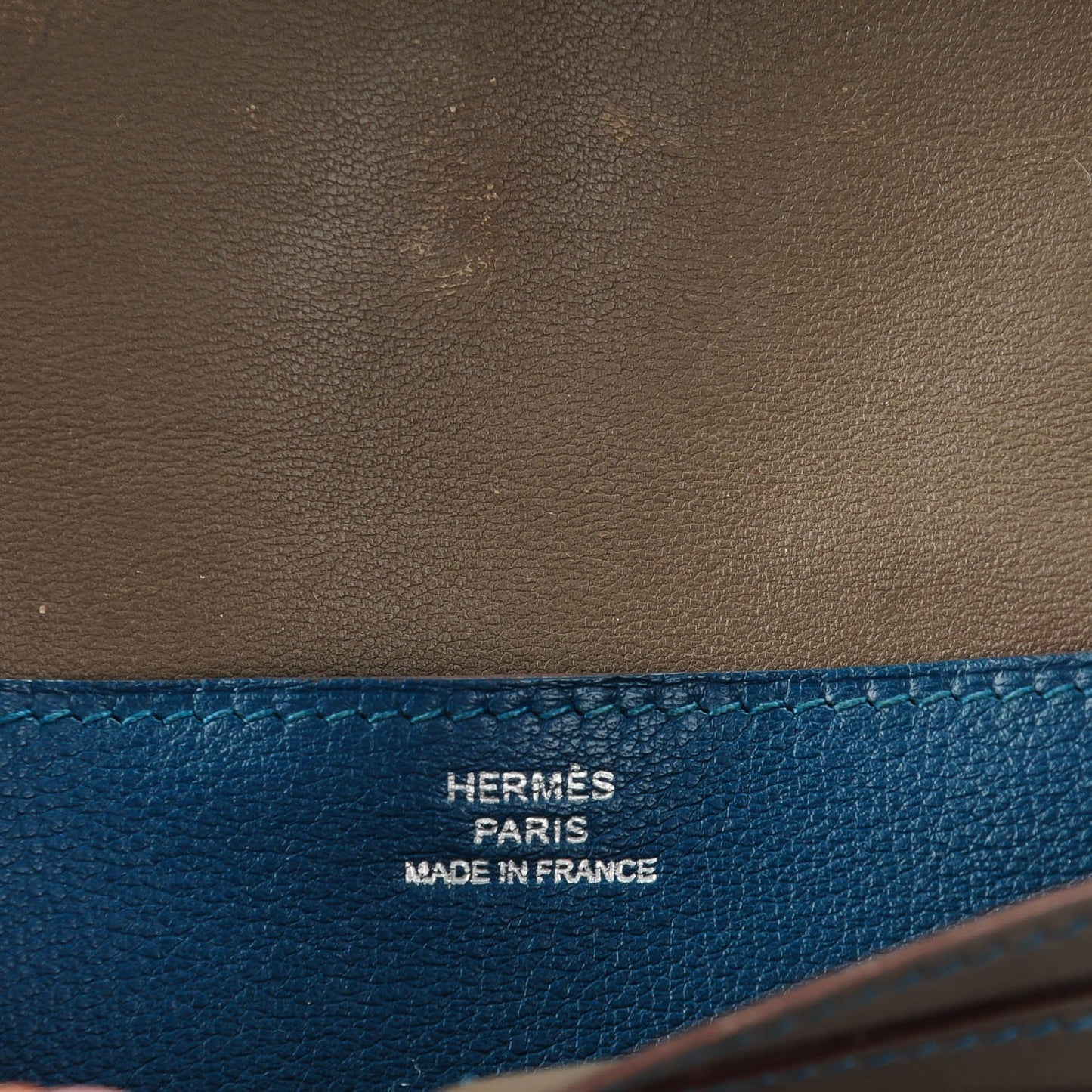 Swift Dogon Recto Verso Bi-Color Wallet Etain Bleu Thalassa