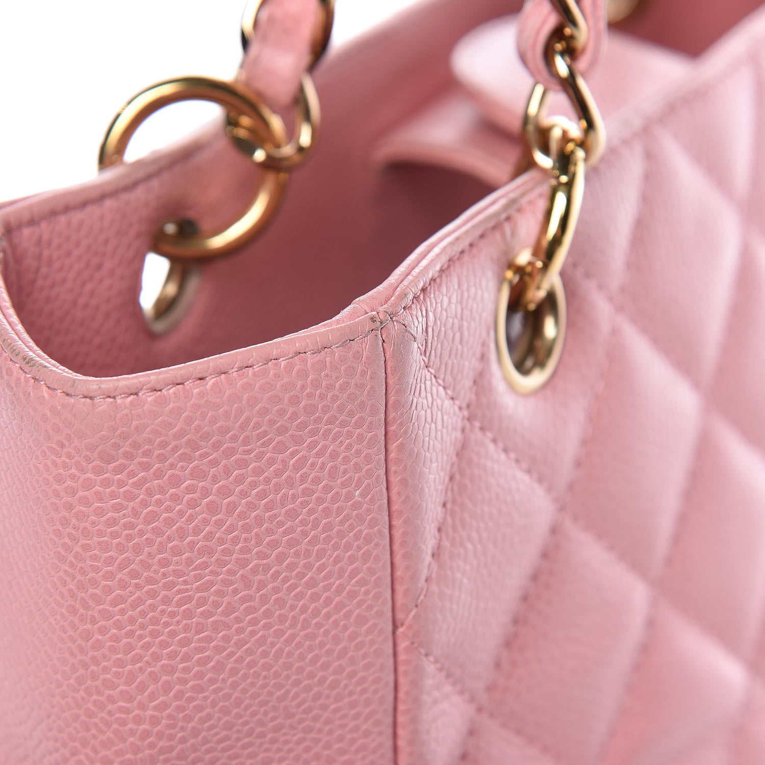 Chanel Caviar Quilted Petit Shopping Tote PST Pink 20 of 21