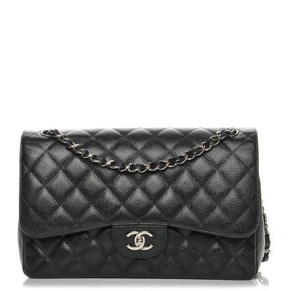 Chanel Caviar Quilted Jumbo Double Flap Black 1 of 7