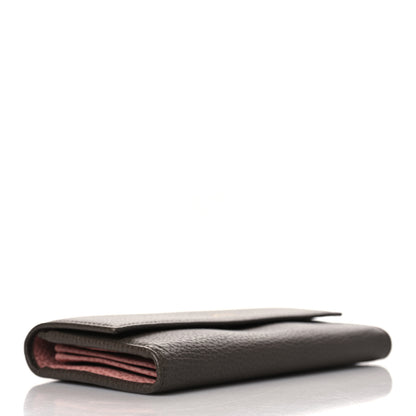 Gucci Dollar Calfskin Bi-Color Swing Continental Wallet Grey Field Soft Pink 5 of 8