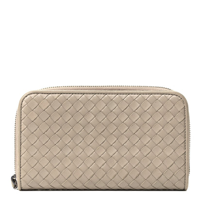 Bottega Veneta Nappa Intrecciato Zip Around Wallet Limo 1 of 4