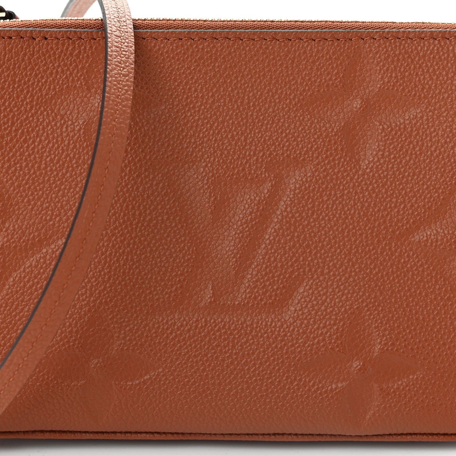 Louis Vuitton Empreinte Monogram Giant Double Zip Pochette Caramel 8 of 11