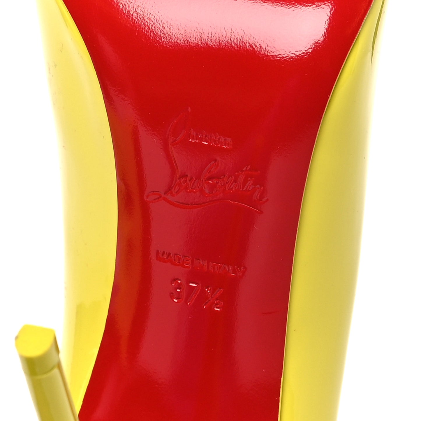 Patent Hot Chick 100 Pumps 37.5 Citrus