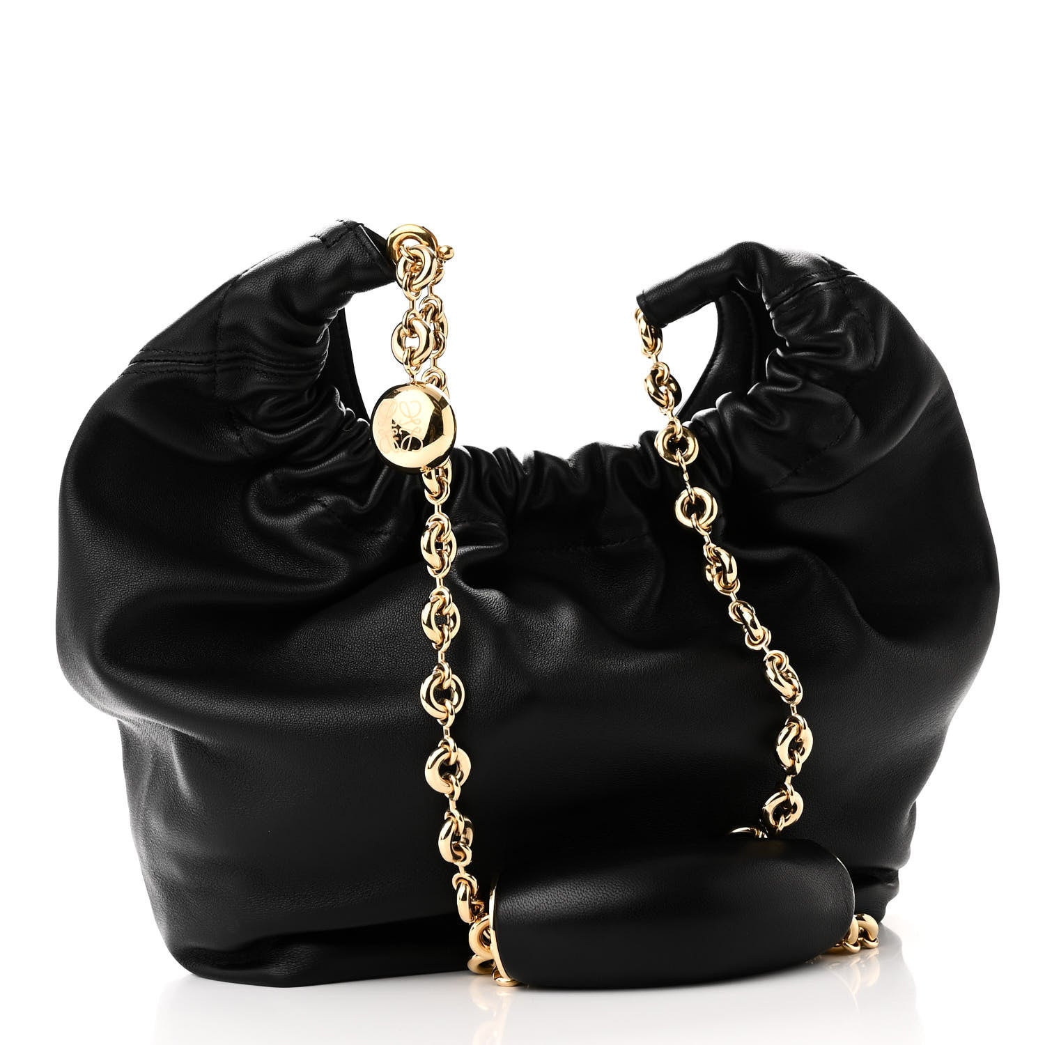 Loewe Buttery Nappa Lambskin Mini Squeeze Bag Black 3 of 9