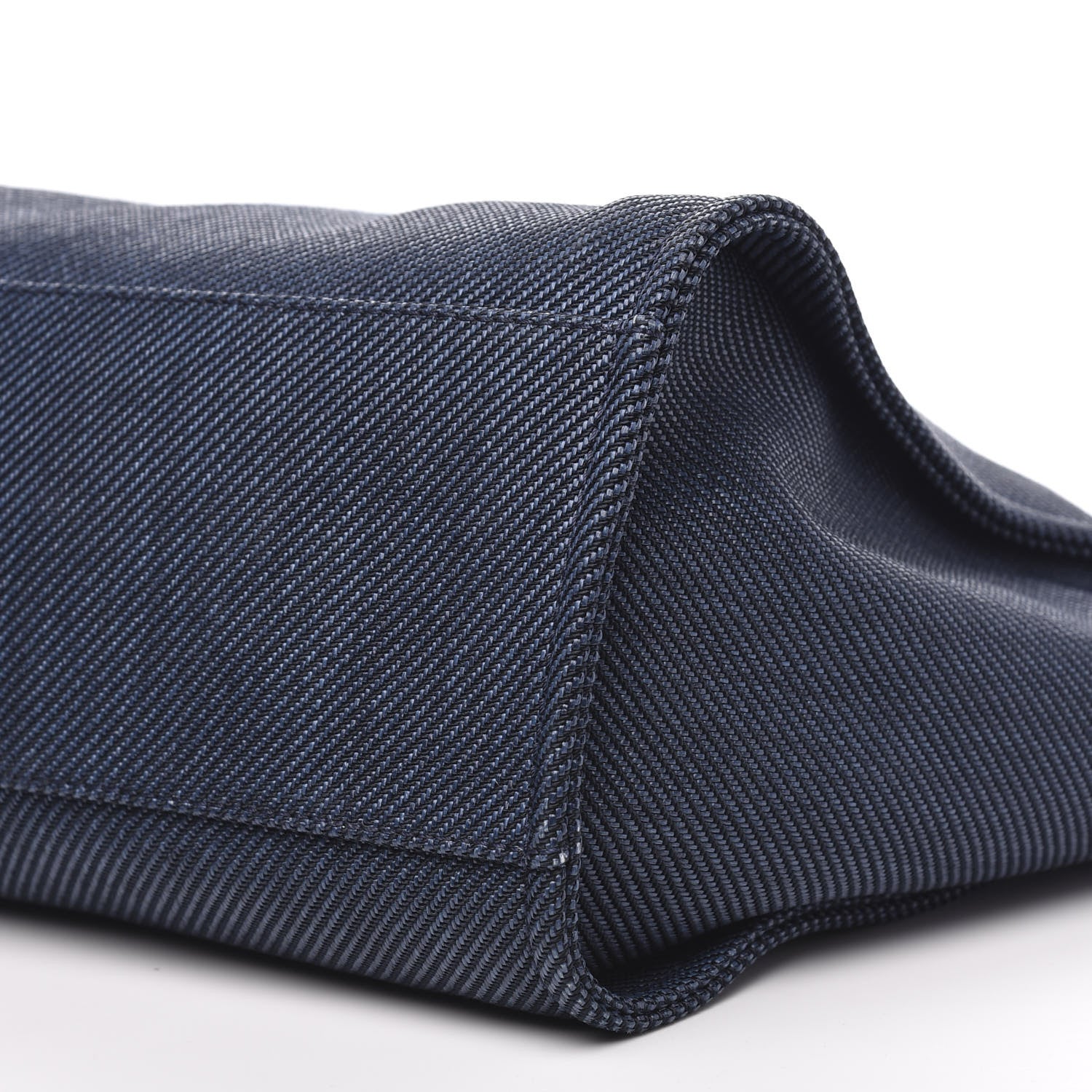 Chanel Mixed Fibers Calfskin Medium Deauville Tote Blue 9 of 9