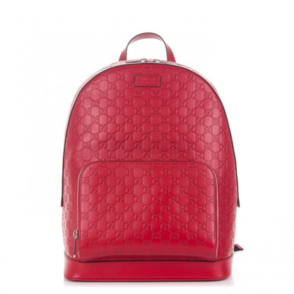 Gucci Guccissima Signature Day Backpack Hibiscus Red 1 of 7