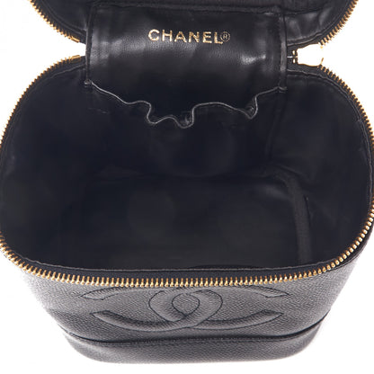 Chanel Caviar Vanity Cosmetic Case Black 6 of 8