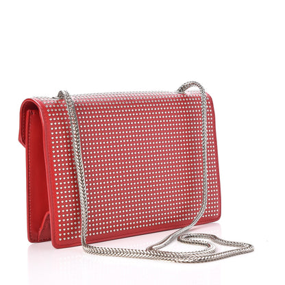 Saint Laurent Calfskin Studded Small Betty Red 3 of 7