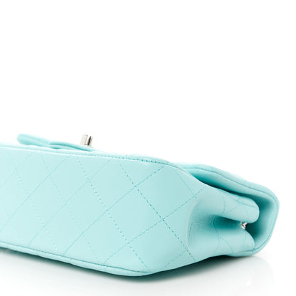 Chanel Lambskin Quilted Mini Rectangular Flap Light Blue 11 of 12