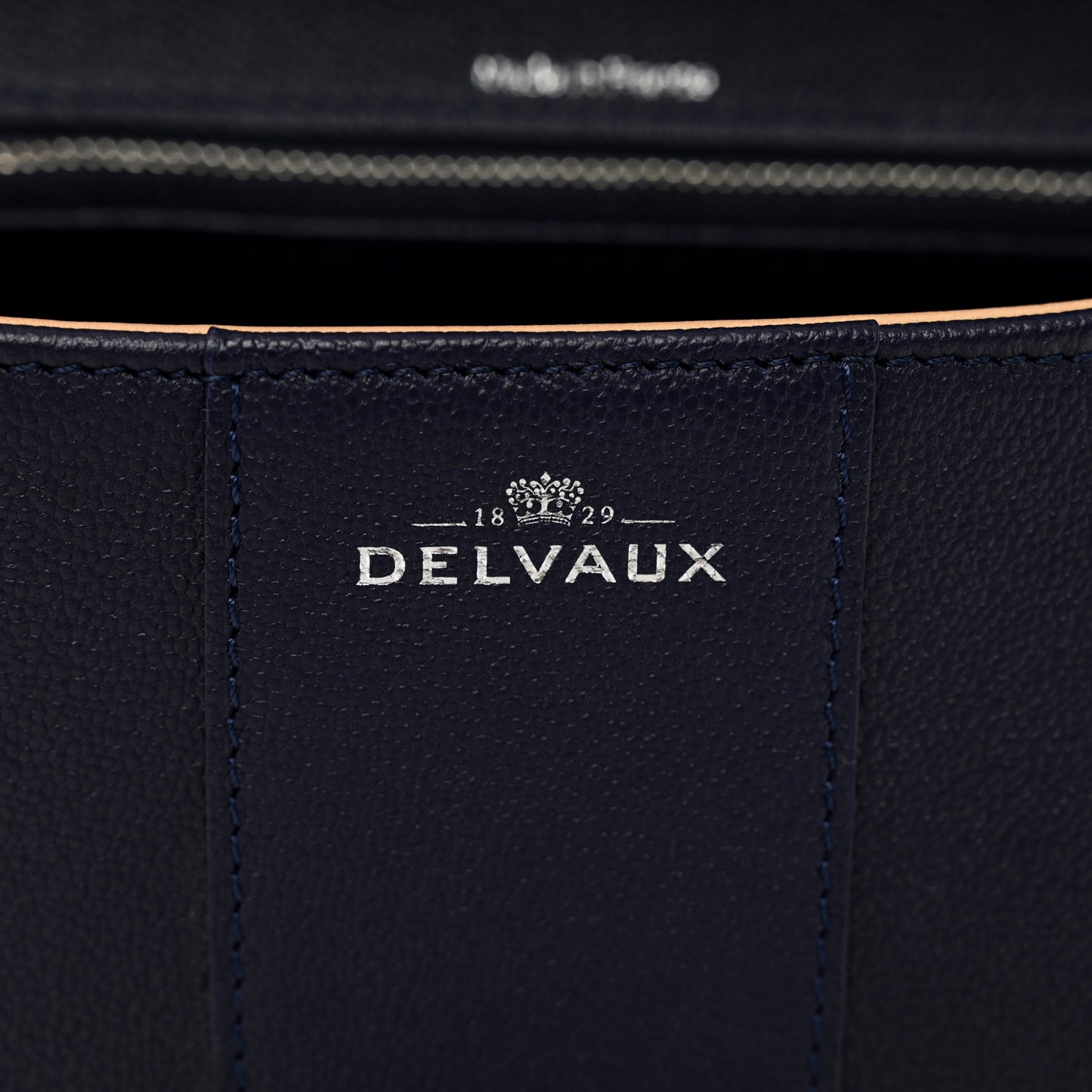 Calfskin Mini Brillant East West Satchel Navy