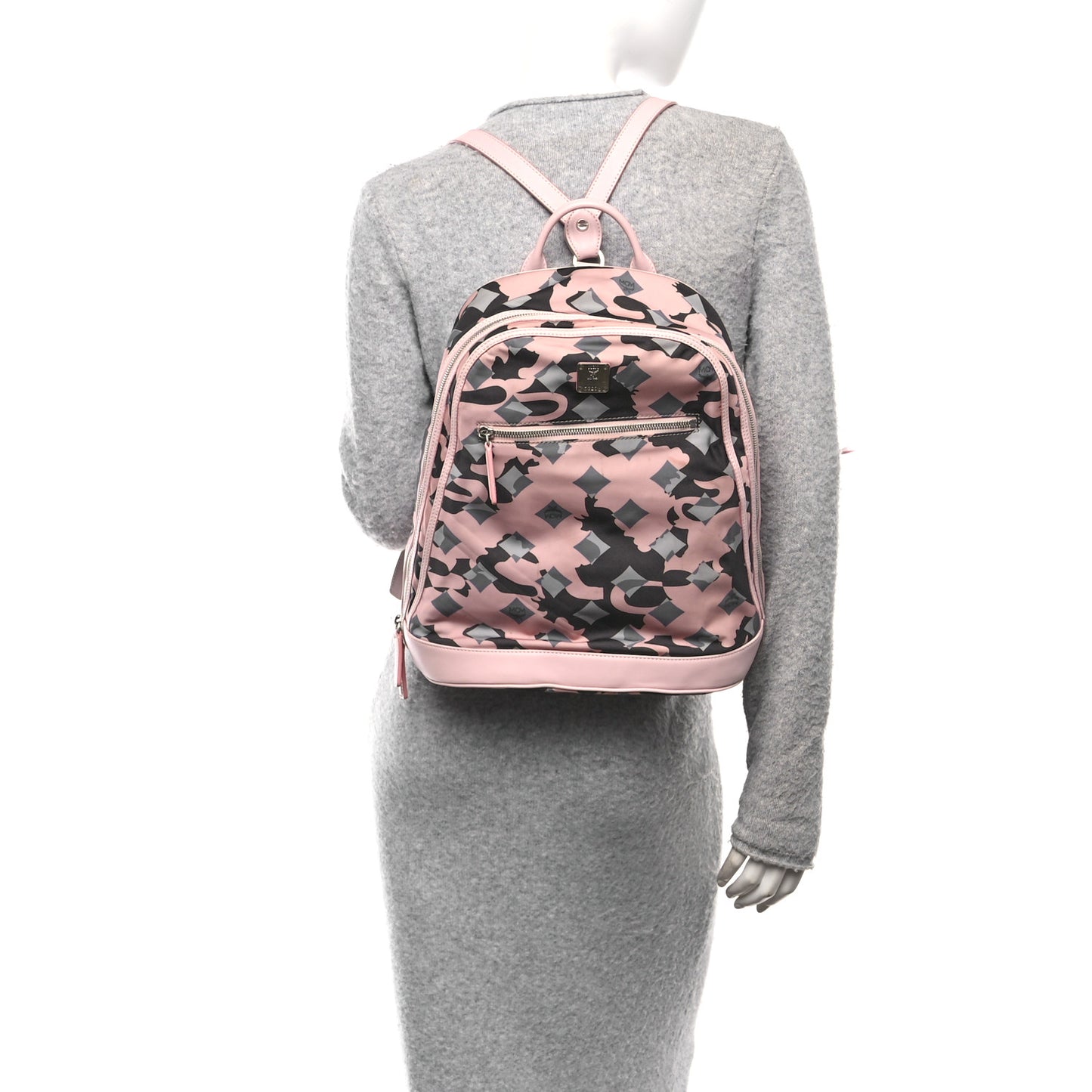 Nylon Camo Backpack Pink Blush