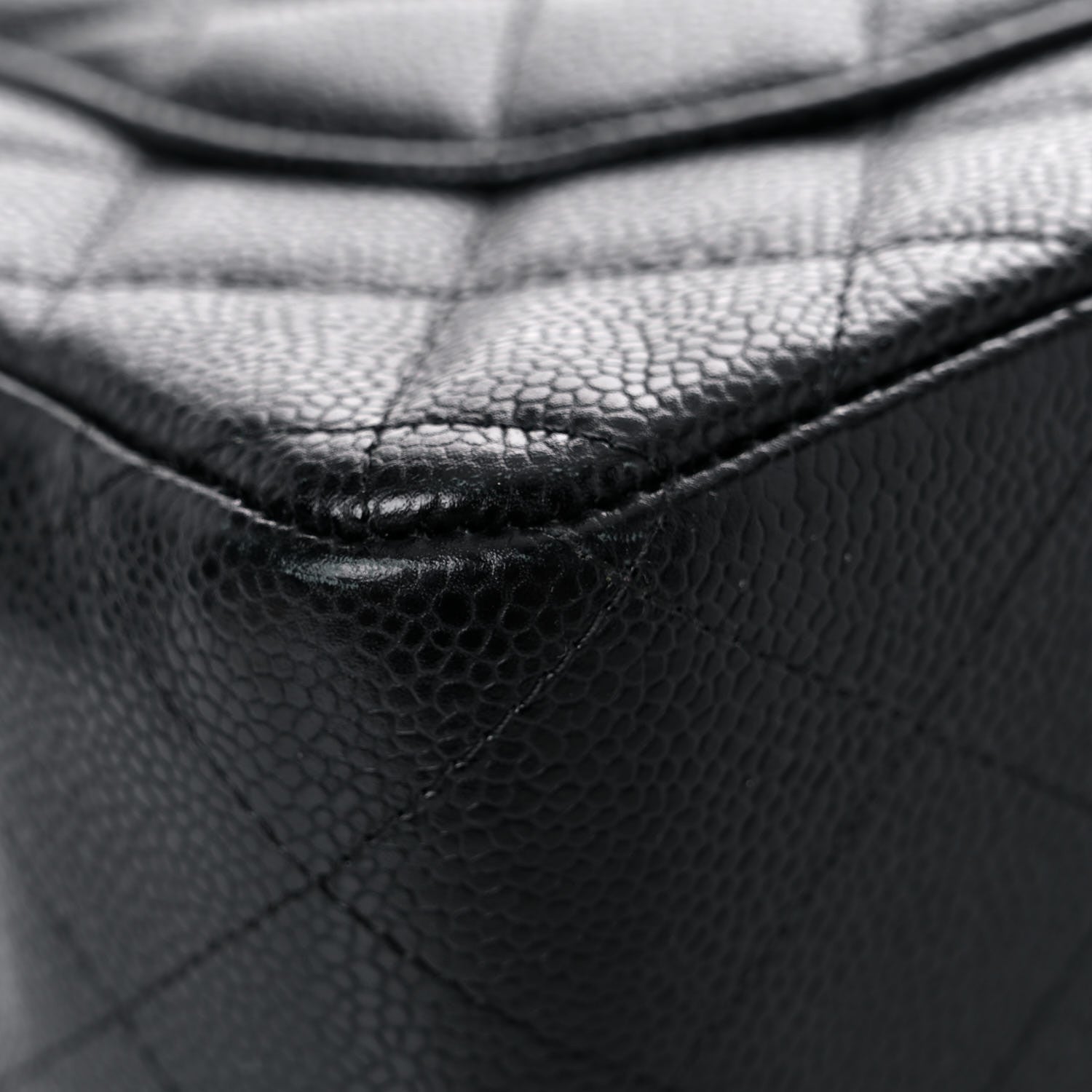 Chanel Caviar Quilted Jumbo Double Flap Black 10 of 17
