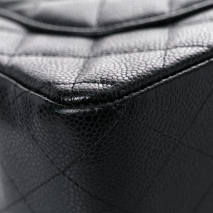 Chanel Caviar Quilted Jumbo Double Flap Black 10 of 17