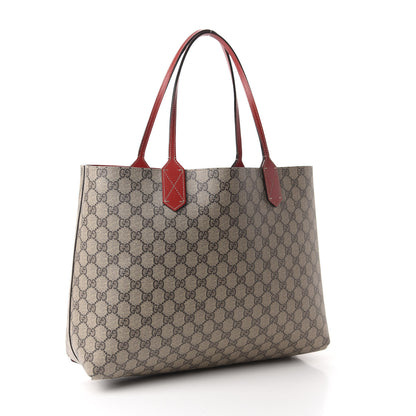 Gucci GG Supreme Monogram Medium Reversible Tote Beige Red 3 of 16
