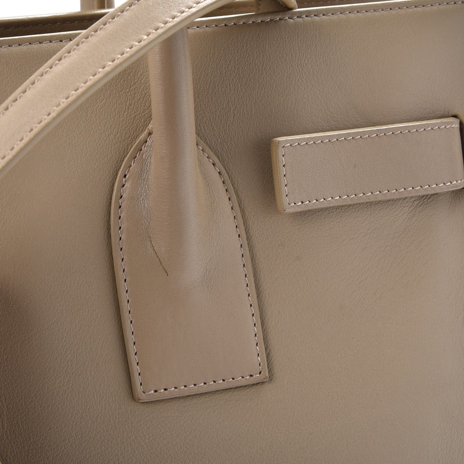 Saint Laurent Calfskin Small Sac De Jour Beige 9 of 17