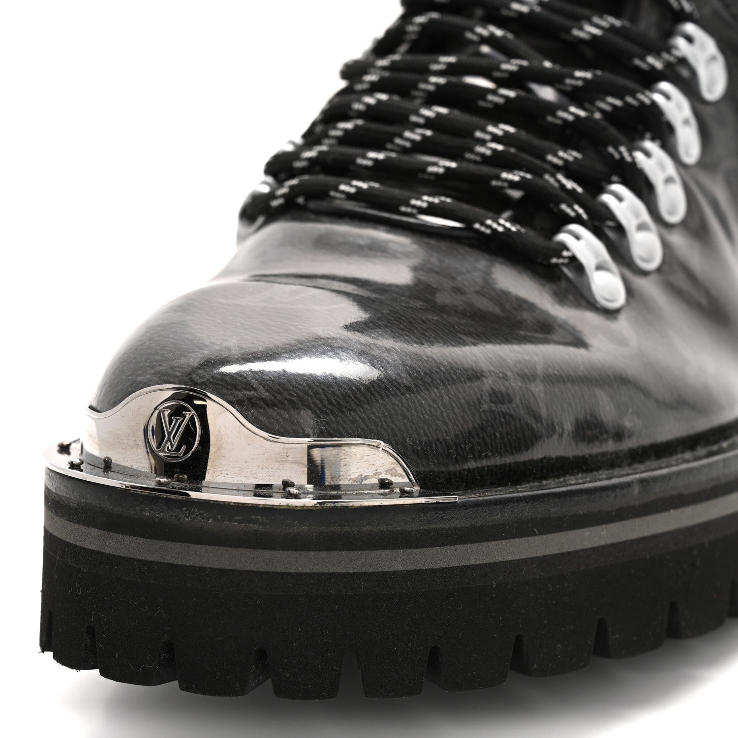 Louis Vuitton Monogram Eclipse Glaze Mens Outland Ankle Boots 9 14 of 15