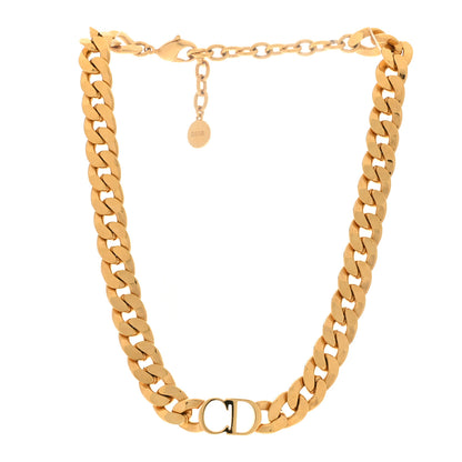 Christian Dior Metal CD Choker Necklace Gold 3 of 5