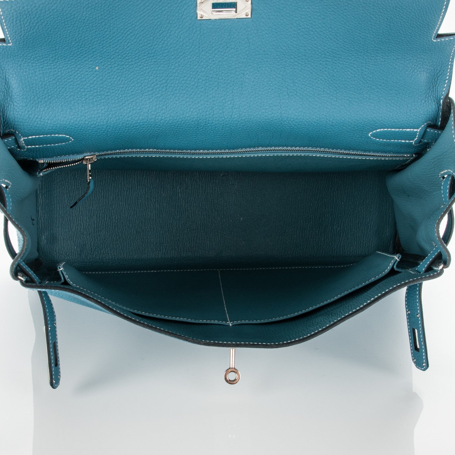 Hermes Togo Kelly Retourne 32 Blue Jean 6 of 30