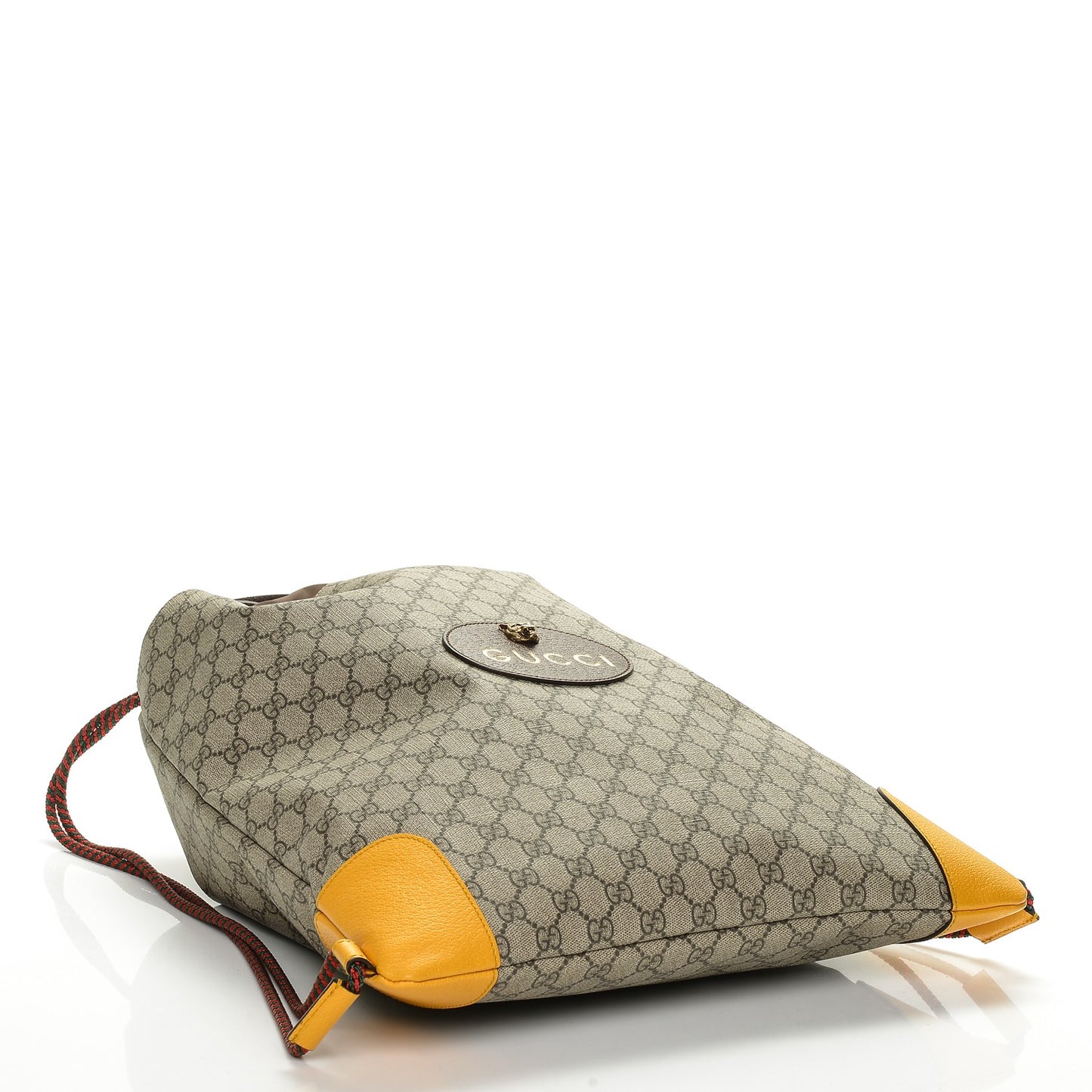 GG Supreme Monogram Neo Vintage Drawstring Backpack Beige New Acero Crop