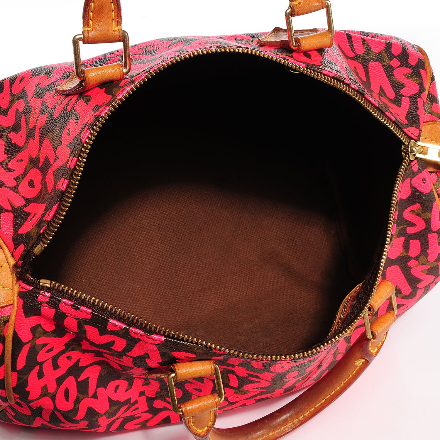 Louis Vuitton Monogram Graffiti Speedy 30 Fuchsia 5 of 7