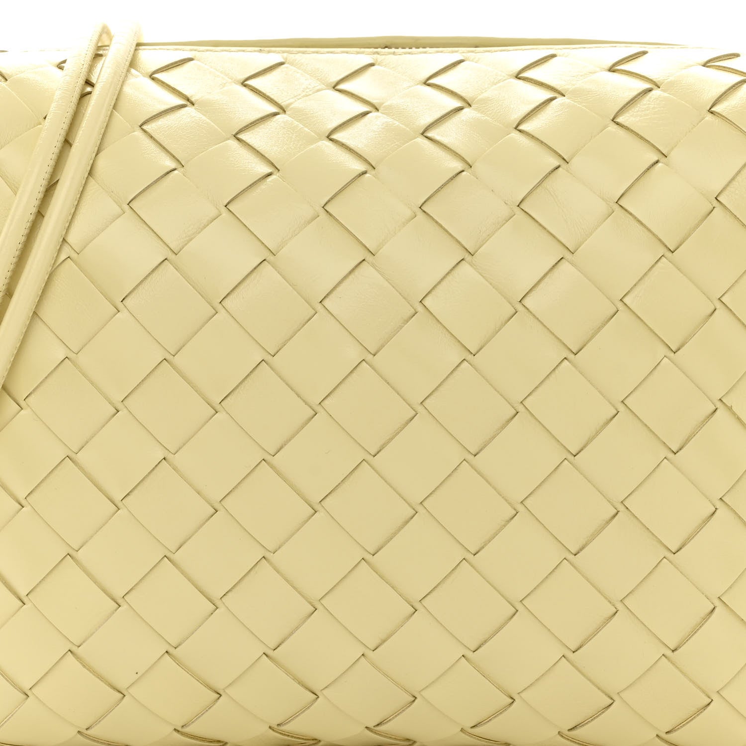 Bottega Veneta Nappa Intrecciato Metallic Knot Small Loop Crossbody Bag Ice Cream 7 of 9