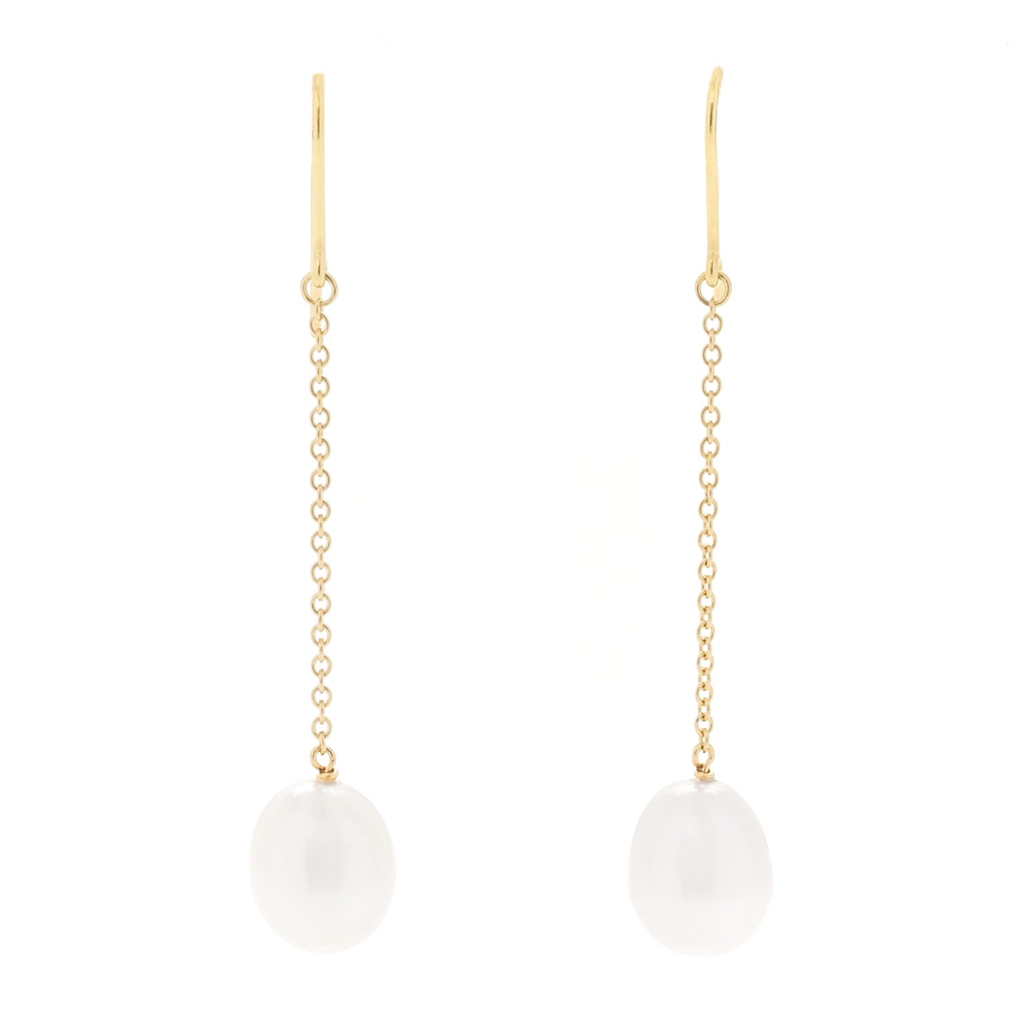 18K Yellow Gold Cultured Pearl Elsa Peretti Pearls By The Yard Drop Earrings