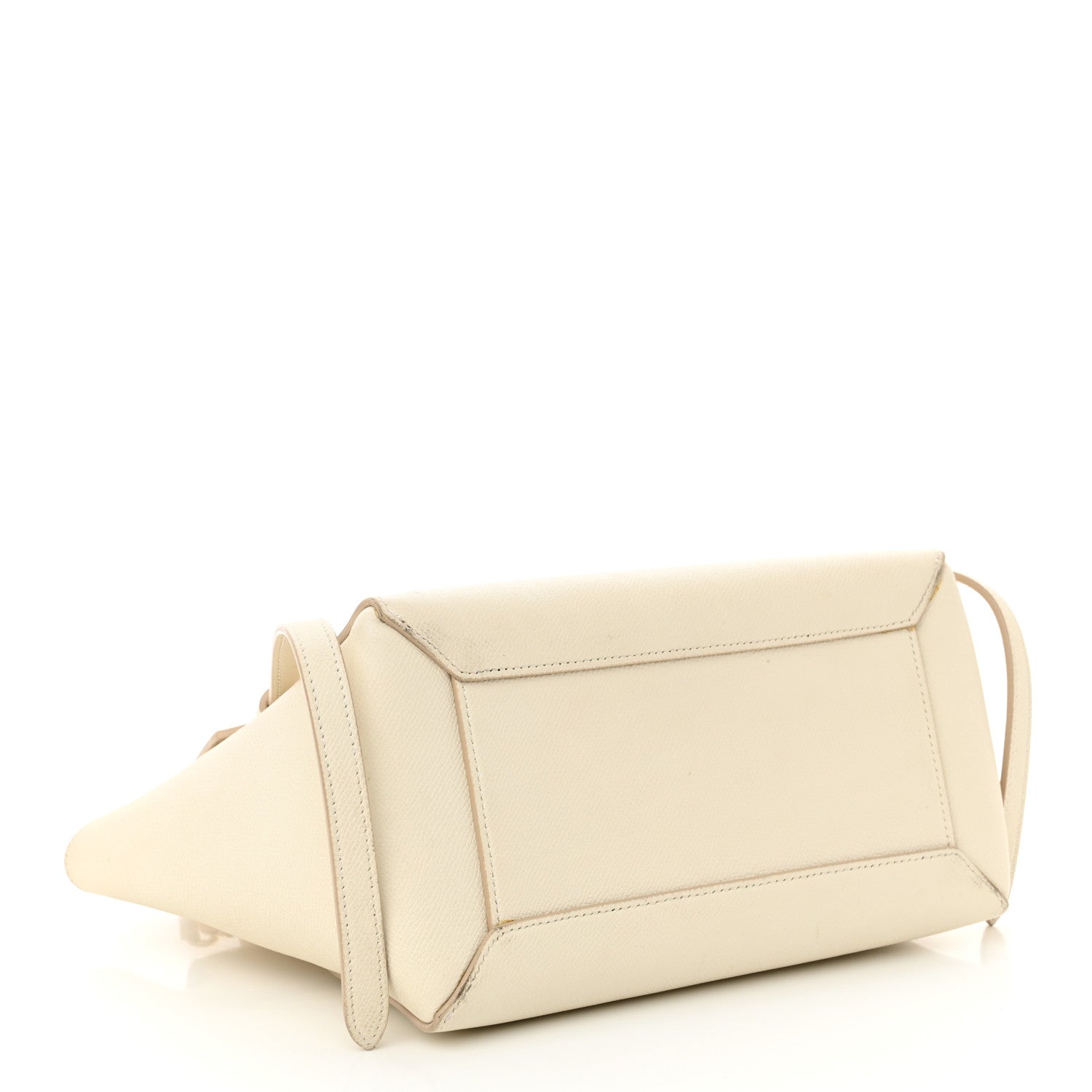 Celine Grained Calfskin Micro Belt Bag White 4 of 19
