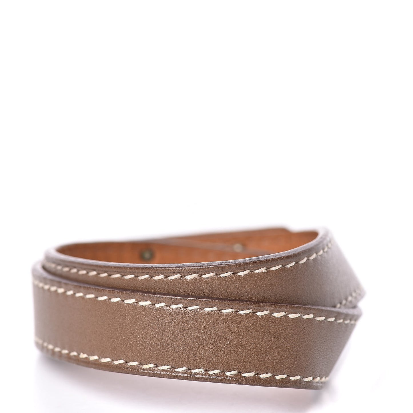 Tadelakt Kelly Double Tour Bracelet S Etoupe