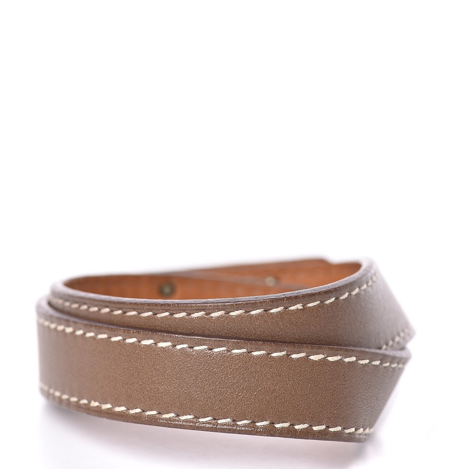 Hermes Tadelakt Kelly Double Tour Bracelet S Etoupe 3 of 6
