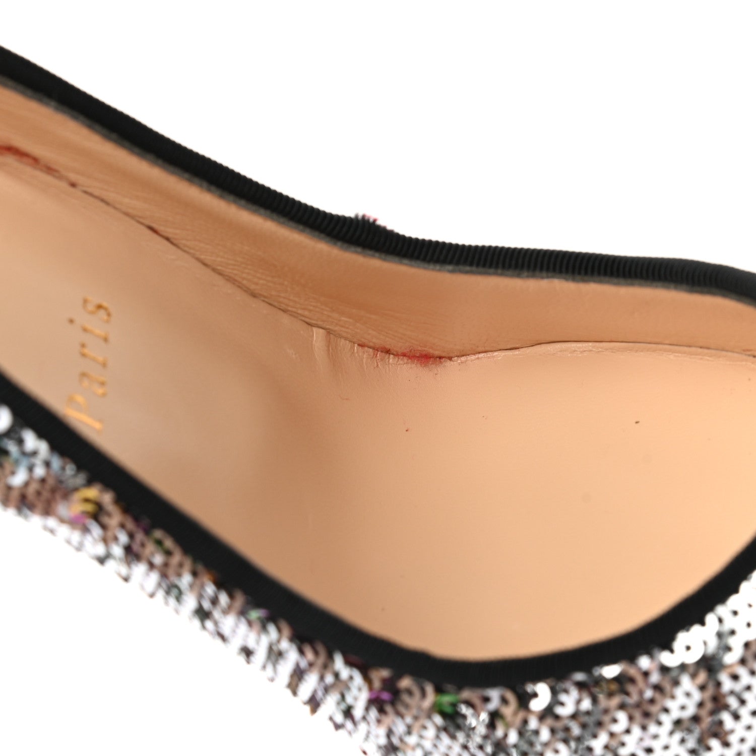 Christian Louboutin Paillettes Caresse Pigalle Follies 100 Pumps 37 Multicolor 10 of 10
