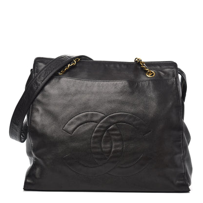 Chanel Lambskin CC Tote Brown 1 of 13