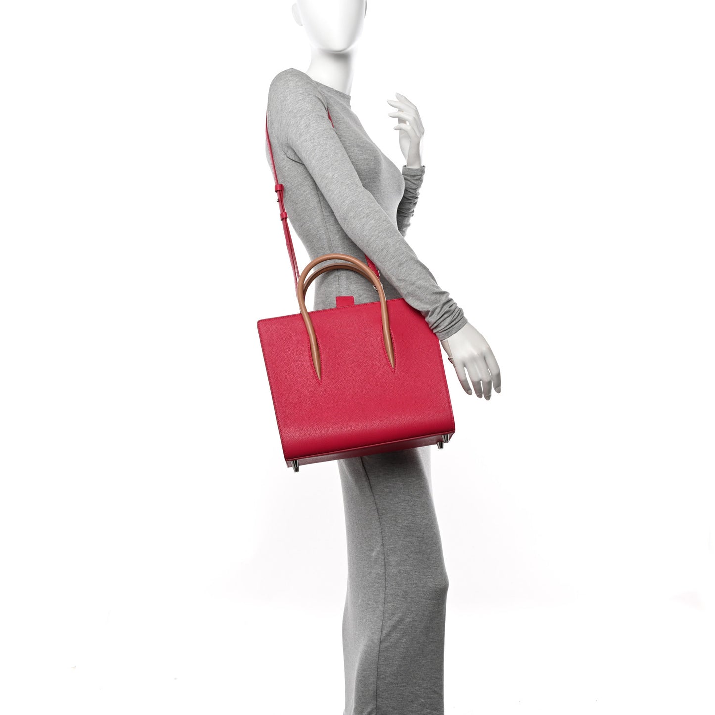 Calfskin Empire Patent Studded Medium Paloma Loulou