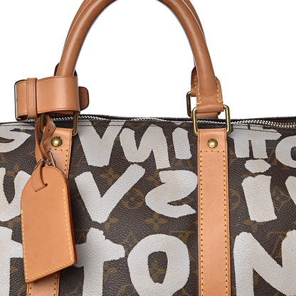 Louis Vuitton Graffiti Keepall 50 Silver 12 of 14