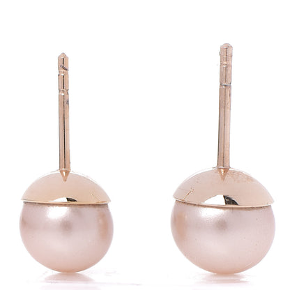 Christian Dior Pearl Mise En Dior Tribal Earrings Pink 3 of 4