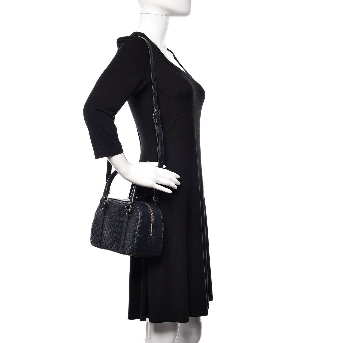 Soft Microguccissima Small Crossbody Bag Blue
