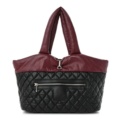 Chanel Lambskin Quilted Medium Coco Cocoon Reversible Tote Black 1 of 19